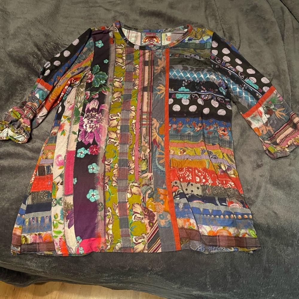 Johnny Was top worn once